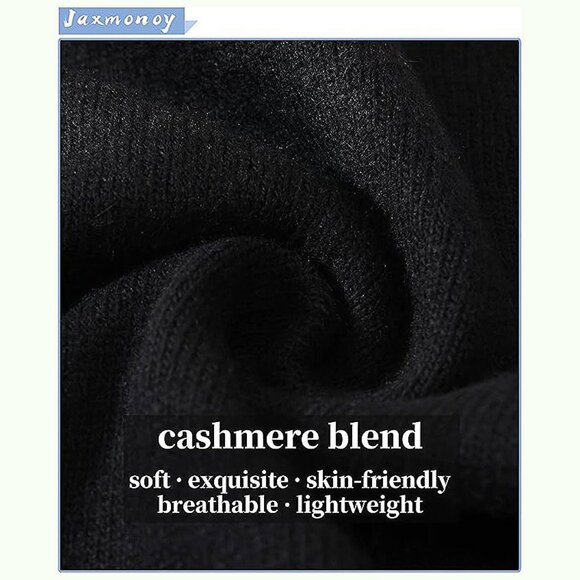 Knit Beanies Winter Hats for Women,Black - Picture 2 of 8